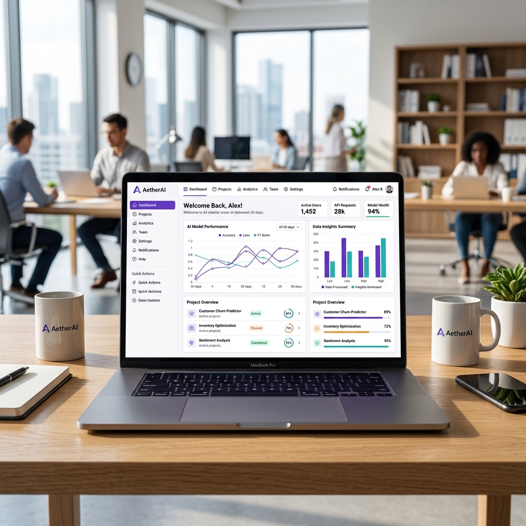 Custom business software dashboard — custom software development services